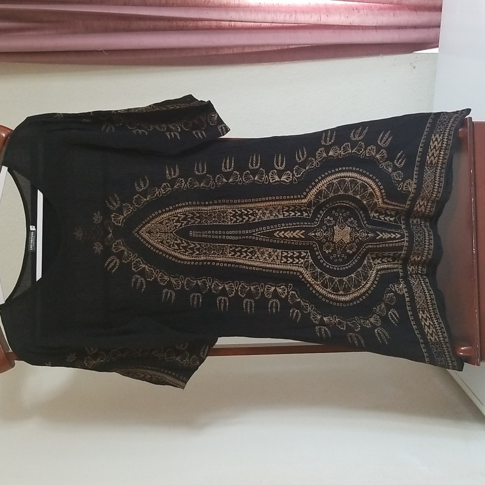 Vintage design half sleeve blouse
